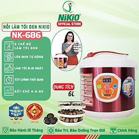 Mua Máy (Nồi) Làm Tỏi Đen Nikio NK-686 - Dung Tích 6 Lít  Làm Tỏi Tự Động Với Công Nghệ Nhật Bản  Tùy Chỉnh Được Thời Gian Làm Tỏi Và Sấy Khô Cho Tỉ Lệ Thành Công 99%  Tỏi Thơm Ngon Giàu Dinh Dưỡng - Đỏ Tím - Hàng chính hãng
