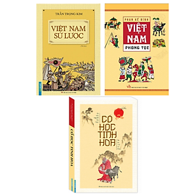 Bộ 3 quyển sử - Việt Nam Sử Lược + Việt Nam Phong Tục + Cổ Học Tinh Hoa
