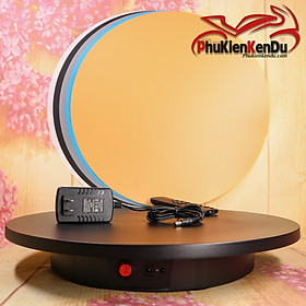 Mua ĐẾ XOAY  BÀN XOAY TRƯNG BÀY SẢN PHẨM 42CM TẢI 100KG ĐIỆN 220V  CÓ REMOTE ĐIỀU CHỈNH - Màu đen
