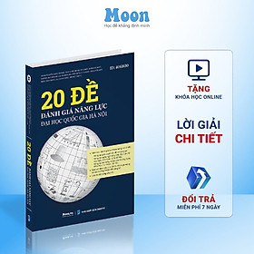 Sách ID 20 Đề Đánh Giá Năng Lực Đại học Quốc Gia Hà Nội Moonbook Dành cho 2k6 Luyện Thi ĐGNL