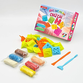 Đồ Chơi DUKA: Đất Sét Màu: Bánh Kem + Chữ Số + Chữ Cái