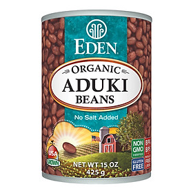 Đậu aduki ngâm kombu hữu cơ Eden 425g