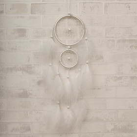 Dreamy 2 Rings Dream Catcher Feather American Style Dreamcatcher Kids Room