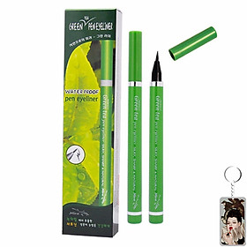 Viết kẻ mí mắt tinh chất trà xanh Mira Perfect Green Tea Hàn Quốc 0.8ml tặng kèm móc khoá