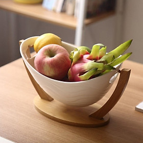 Bát sứ đựng hoa quả có giá đỡ