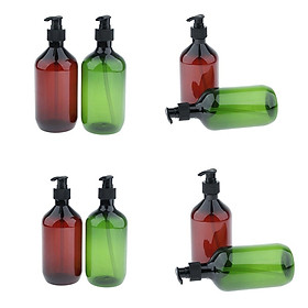 8-piece Pump Bottle Set, 500 Ml Refillable Shampoo And Conditioner Dispenser, Shower Gel Bottles with Pump for Bathroom, Travel