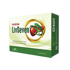 Viên bổ gan Livseven - Giải độc gan, bảo vệ tế bào gan, tăng cường chức năng gan, hỗ trợ điều trị men gan cao, gan nhiễm mỡ, viêm gan B cấp tính và mạn tính. Hộp 100 viên.