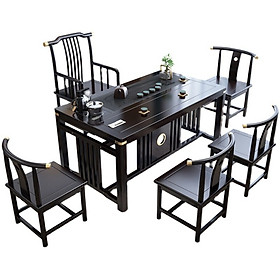 Mua Bộ Bàn Ghế Uống Trà VIP Phòng Khách Gỗ Sồi  Kích Thước Bàn 2m  5 Ghế ( ko bọc đồng )