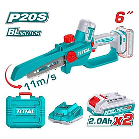 Mua MÁY CƯA XÍCH MINI KHÔNG CHỔI THAN DÙNG PIN 20V TGSLI20662 TOTAL -HÀNG CHÍNH HÃNG