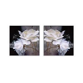 2pcs Modern Canvas Print Wall Art Painting Pictures Home Decor Rose Flowers