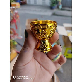 Sỉ ly tỏi nhựa mạ vàng 2k5
