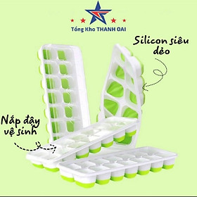 Mua Khay Đựng Đá Khay Đá Khay Đựng Đồ Ăn Dặm Silicon Có Nắp Đậy An Toàn Tiện Dụng