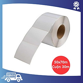 Mua Team decal nhiệt 50x80mm (5x8 cm) Nhãn mã vạch nhiệt (Tem đứng)