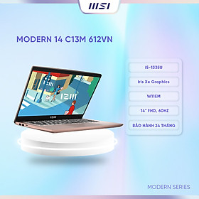 Mua MSI Laptop Modern 14 C13M-612VN|Intel i5-1335U|Iris Xe |Ram 16GB|512GB SSD|14  FHD  60Hz  45%  Hàng chính hãng 