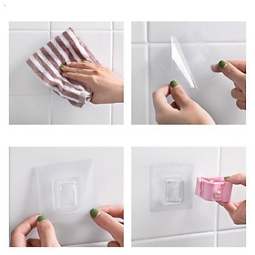Mua Bộ 2 Móc Dán Tường Đa Năng Treo Chổi  Cây Lau Nhà Chịu Lực Tốt - giao màu ngẫu nhiên
