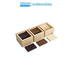 Đồ chơi trẻ em Oreka Montessori Hộp các bảng Phân biệt Trọng lượng - 0320300