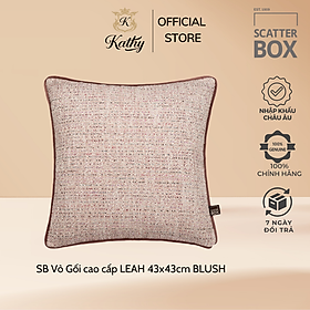 Mua SCATTER BOX Vỏ Gối Cao Cấp nhập khẩu Ireland Anh Quốc LEAH màu BLUSH kích thước 43x43cm phong cách hiện đại