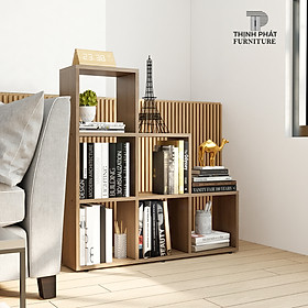 Mua KỆ SÁCH- KỆ TRANG TRÍ HÌNH BẬC THANG THỊNH PHÁT FURNITURE  KS-TP 03 (90cm x 90cm)