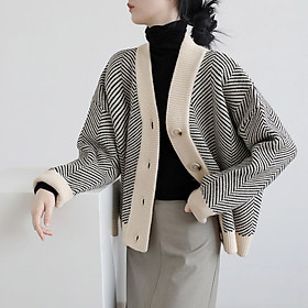 Áo khoác len dệt kim nữ phiên bản Hàn Quốc mã 1196