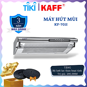 Máy hút mùi cổ điển màu bạc 700mm KAFF KF-701I - Hàng Chính Hãng