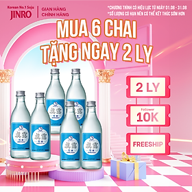 [CHÍNH HÃNG] Soju Hàn Quốc JINRO IS BACK - Combo 6 chai