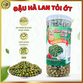 ĐẬU HÀ LAN RANG TỎI ỚT TÂN LỘC PHÁT HŨ 500G [ MẪU MỚI ]
