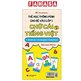 Sách - Thẻ Học Thông Minh Cho Bé Vào Lớp 1 - Chữ Cái Tiếng Việt 2 (Tái Bản 2025)
