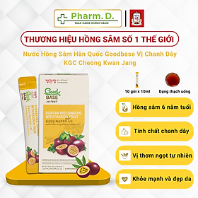 Nước Hồng Sâm Hàn Quốc Goodbase Vị Chanh Dây Hỗ Trợ Sức Khỏe KGC Cheong