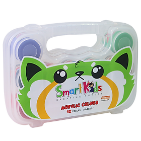 Màu nước Smartkids Acrylic SK-AC001 12 màu hộp