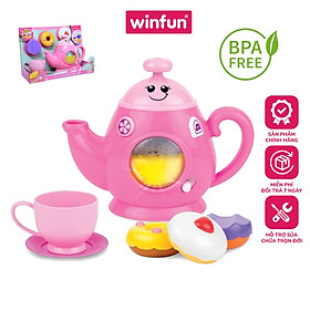 Đồ chơi nấu ăn cho bé Bộ tiệc trà vui nhộn có nhạc Winfun 0754: giúp phát triển tư duy logic, sáng tạo và ngôn ngữ