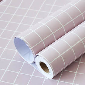 Giấy dán tường kẻ ô phong cách sang trọng Hàn Quốc Khổ 10M (1 cuộn) HPMWallpaper