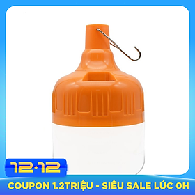 Bóng đèn Led sạc tích điện 100w có móc treo không cần dây điện - Đèn sạc không dây