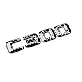 Decal tem chữ dán đuôi dành cho xe ô tô Mercedes C200 và C300
