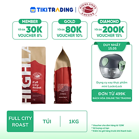Cà phê hạt Full City Roast Highlands Coffee 1kg