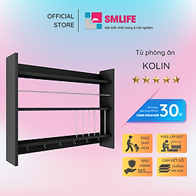 Kệ gỗ đựng gia vị nhà bếp hiện đại SMLIFE Kolin