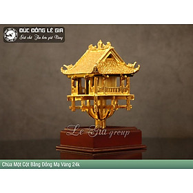 Mô Hình Chùa Một Cột Bằng Đồng Mạ Vàng - Biểu tượng văn hóa ngàn năm của Hà Nội