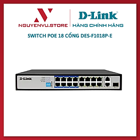 Mua Switch PoE 18 cổng DES-F1018P-E - Hàng Chính Hãng