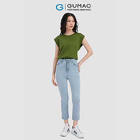 Quần jeans nữ GUMAC QJC10039 phom ôm dáng lửng trẻ trung