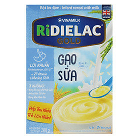 Bột Ăn Dặm Vinamilk Ridielac Gạo Sữa (200g)