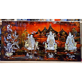Mua TRANH KHẢM TRAI SƠN MÀI - PHÚC LỘC THỌ ( BỘ TAM ĐA )