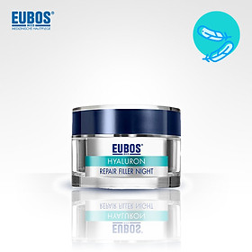 Kem Dưỡng Chống Lão Hóa Ban Đêm Làm Mờ Nếp Nhăn Và Tái Tạo Da EUBOS Anti-age Hyaluron Repair Filler Night (50ml)