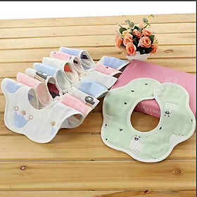 Mua Set 2 yếm cổ cho bé tập ăn  yếm xô sơ sinh cho bé tập ăn cho bé dưới 4 tuổi