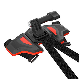 Mũ bảo hiểm xe máy Telesin gắn dây đeo cằm phía trước có thể gập lại cho GoPro 11 anh hùng 10 9 8 7 DJI OSMO Hành động 3 Insta360 Phụ kiện Màu sắc: Orange