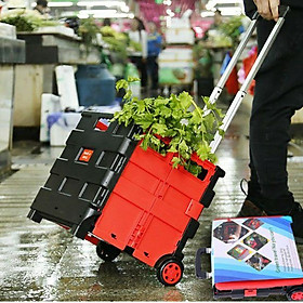 Mua Thùng đựng đồ gấp gọn Vali kéo đa năng- Dùng trên ô tô  đi siêu thị  di chuyển đồ nặng