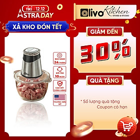 Mua MÁY XAY THỊT-BÓC TỎI KHÔ ĐA NĂNG OLIVO FC21-CỐI THỦY TINH BỀN ĐẸP-HÀNG CHÍNH HÃNG