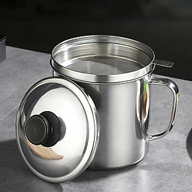 Mua Bình Lọc Dầu Ăn INOX 304. Lọc dầu ăn xả bỏ cặn  Ca lọc dầu ăn  Bình đựng dầu  hũ chứa đựng dầu mỡ lọc cặn dầu