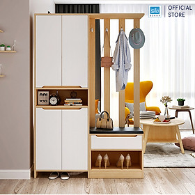 Mua Tủ Gỗ Để Giày Kết Hợp Vách Ngăn Phòng Khách Hiện Đại SIB Decor