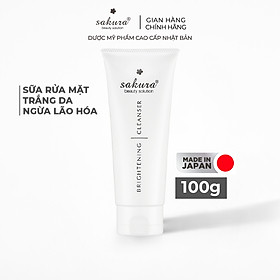 Sữa Rửa Mặt Trắng Da Sakura Brightening Cleanser (100ml)