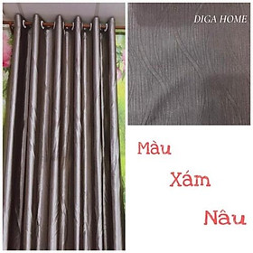 Mua Rèm đẹp DIGA HOME Chống Nắng Màu ghi tối - Nhiều Kích Thước