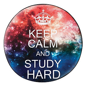 Gối tròn Keep calm and study hard - GOGA029